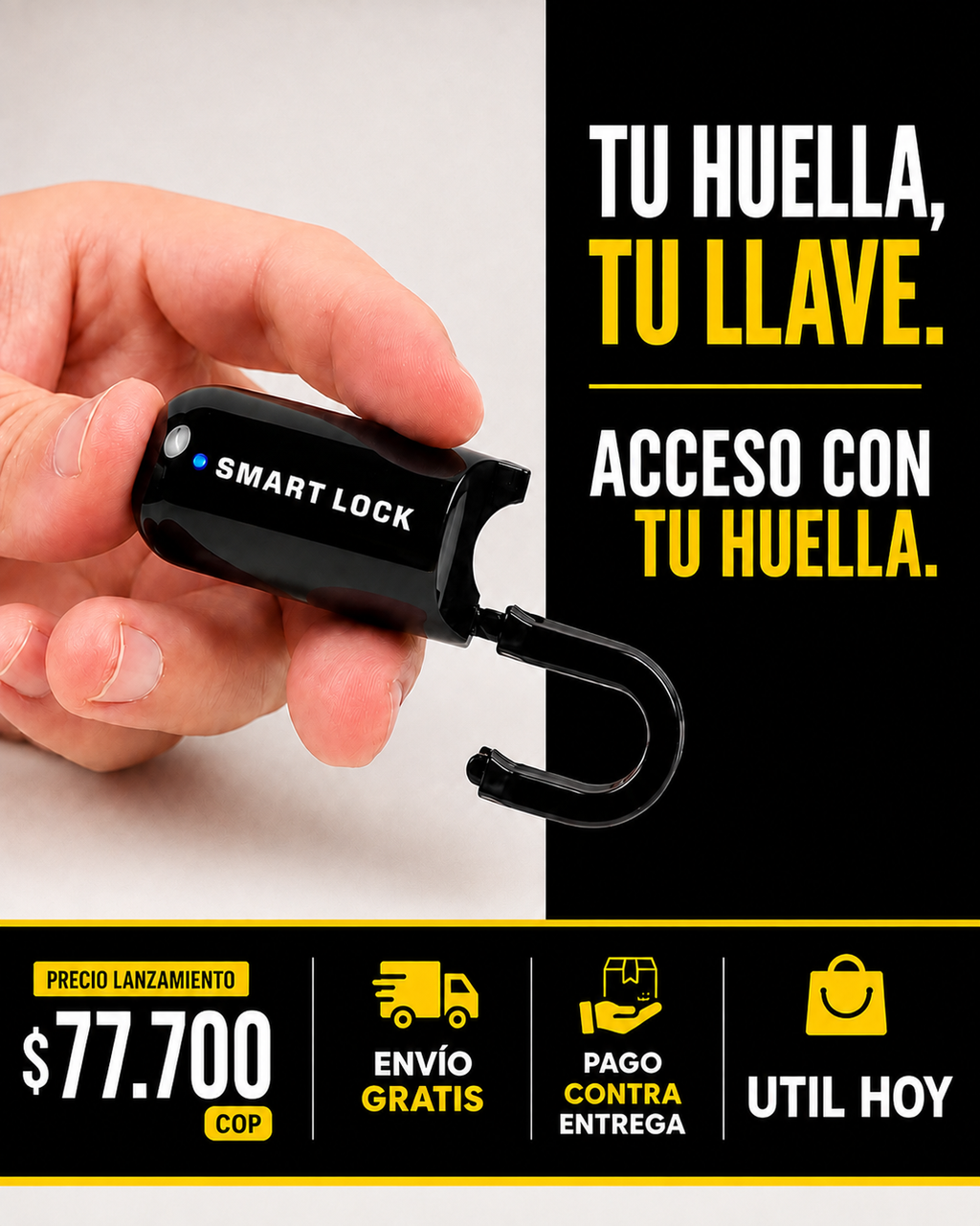 Candado Biométrico SmartLock – Apertura con Huella